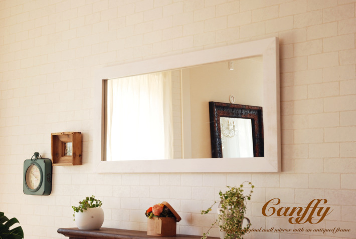 鏡 壁掛け ウォールミラー おしゃれ 北欧 アンティーク【CAM 50×100