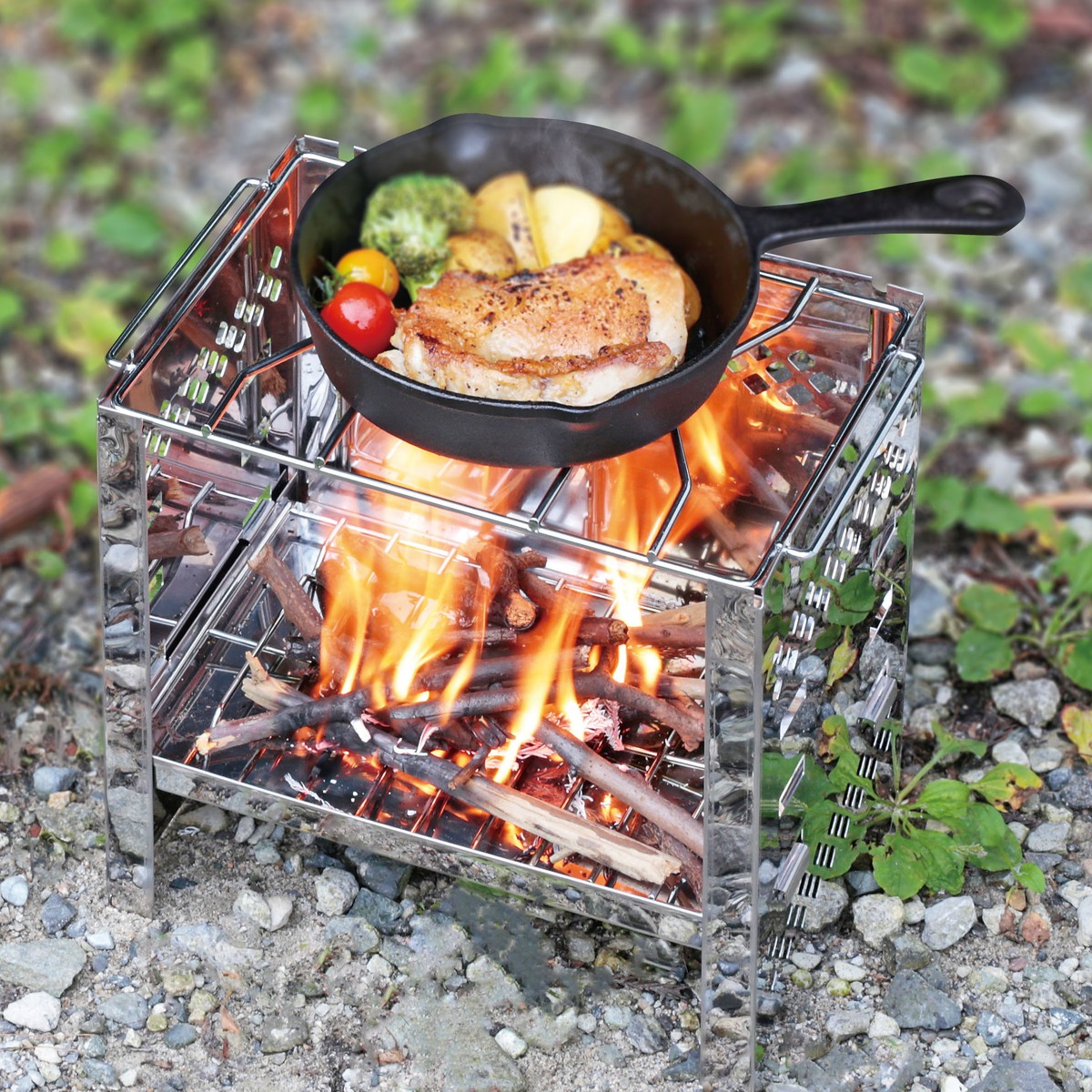カマド スマートグリルB5型用 目皿 - アウトドア・キャンプ用品