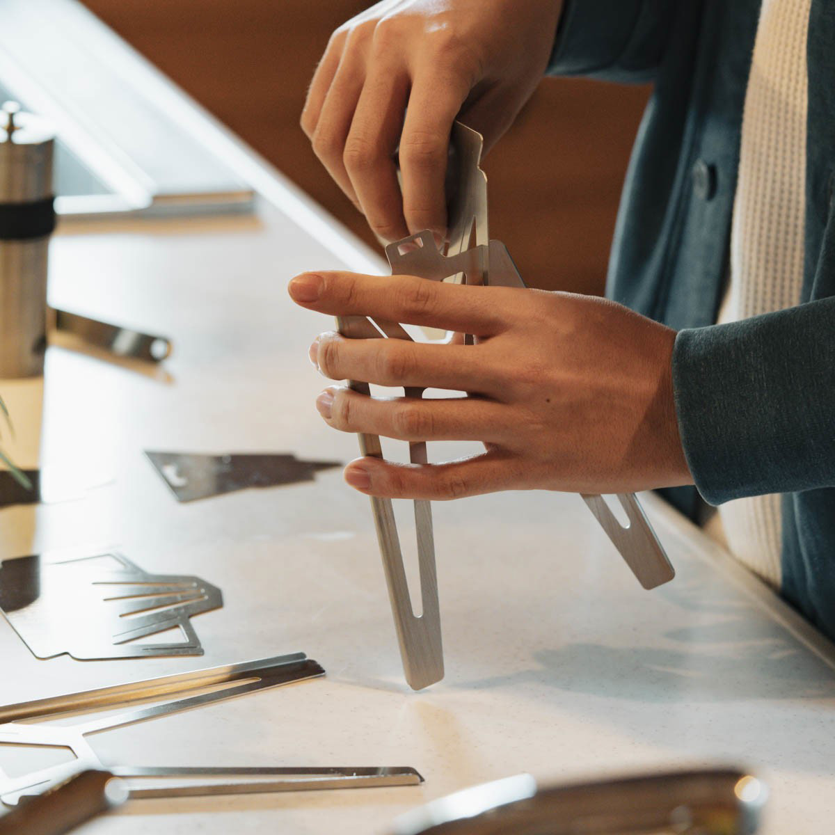 ステンレスコーヒードリッパー - アウトドア・キャンプ用品