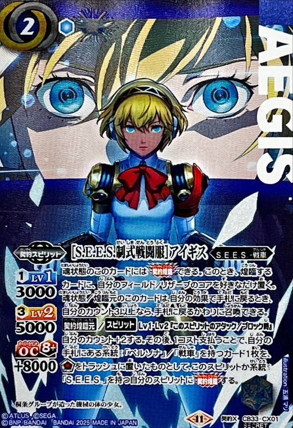 状態A-〕(2025/11)(SECRET)[S.E.E.S.制式戦闘服]アイギス【契約X-SEC