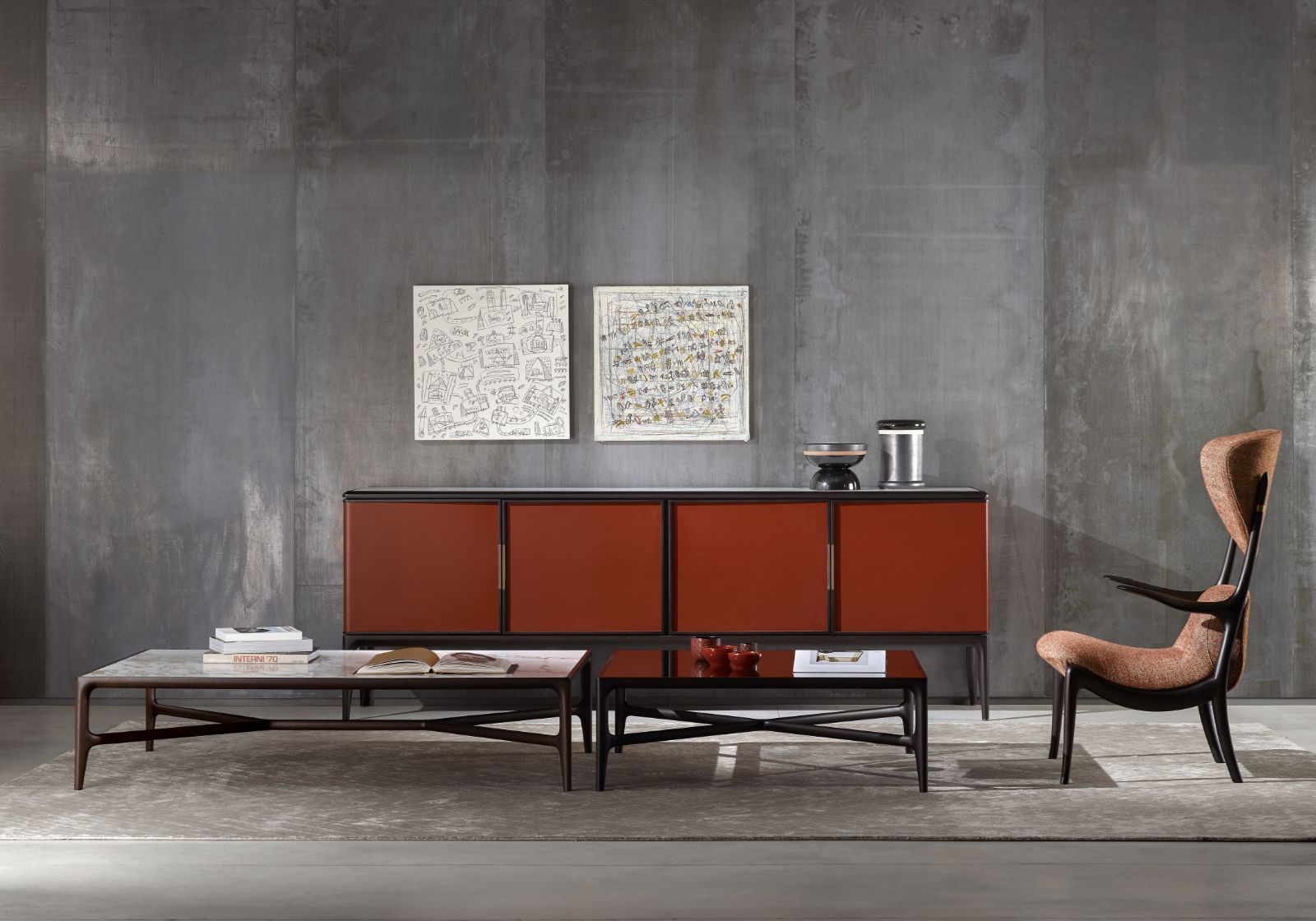 OBLIQUE（オブリーク サイドボード／ドロアー）CECCOTTI COLLEZIONI