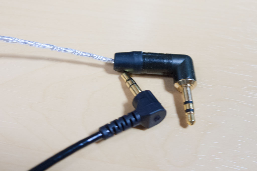 Etymotic Research ER-4p用のリケーブル、Zephone EE-4(シルバー