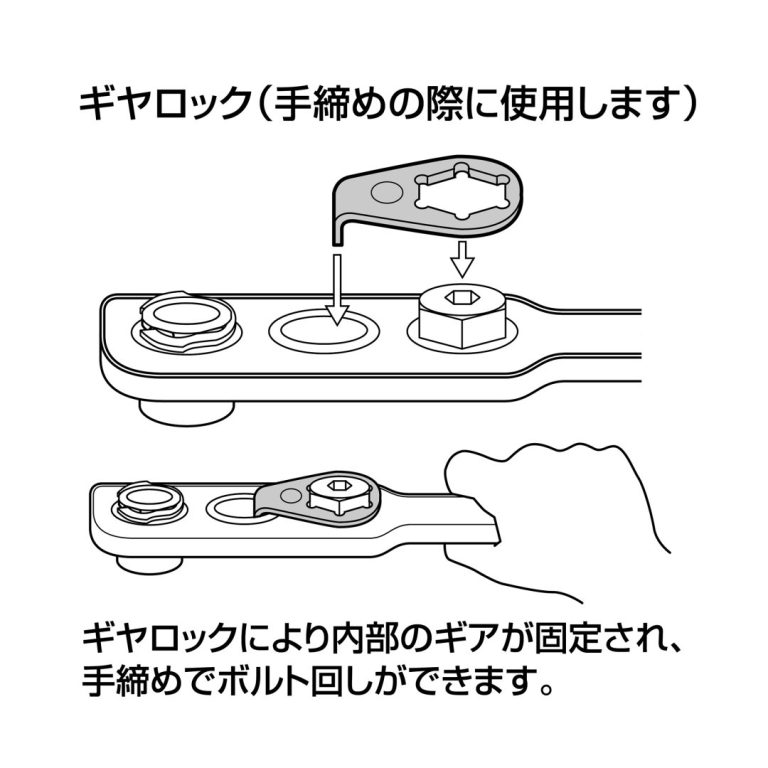 オフセットアダプター19mm用 ギヤロック | ANEXブランドのドライバー