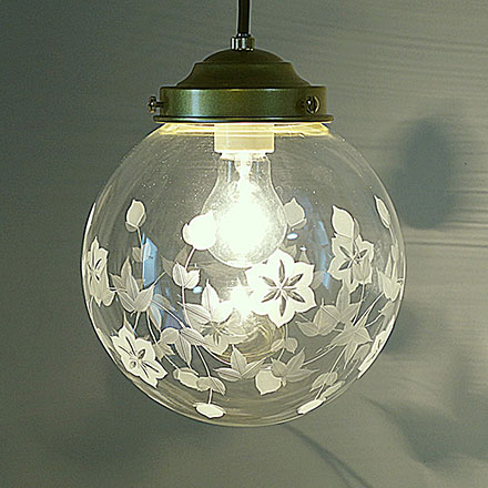 ステンドグラス ペンダントライト オーロラ 藤本幸治 アトリエ Ansan