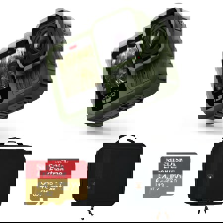 GoPro HERO13 Black in Forest Green Bundle with 64GB Memory Card