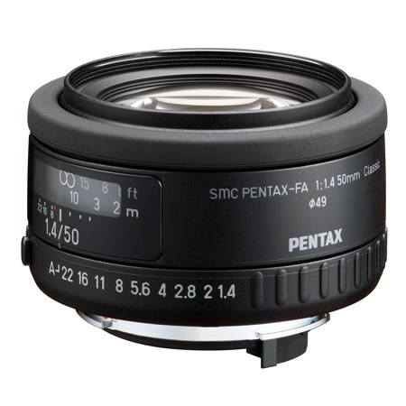 Pentax SMC Pentax-FA 50mm f/1.4 Classic Lens, Black 20800