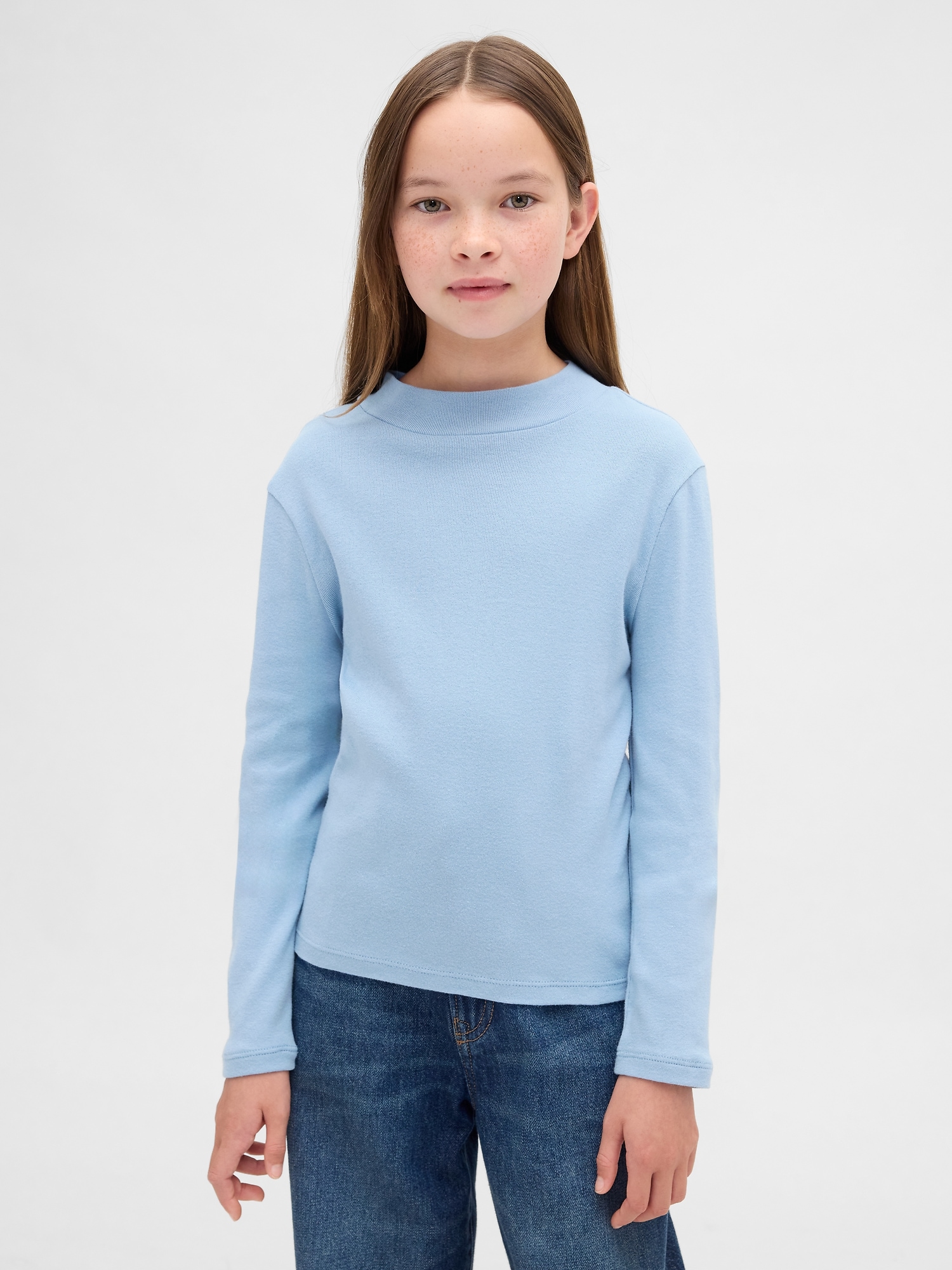 Kids Rib Mockneck T-Shirt | Gap