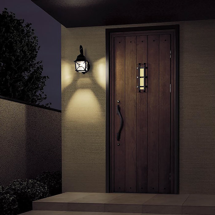 人感センサ付ポーチライト DAIKO電機・全2色｜エクステリア空間の