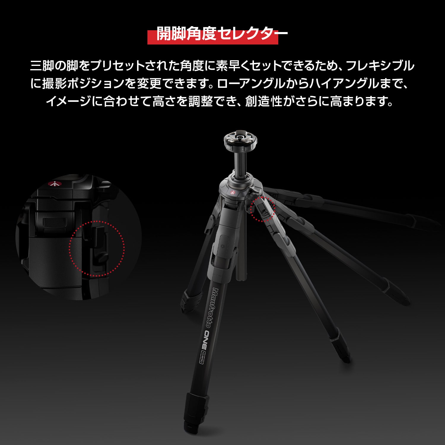 Manfrotto(マンフロット) ONE アルミニウム 三脚 500X フルード雲台