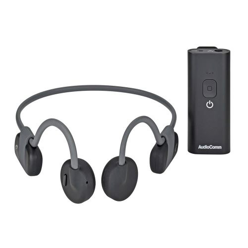 骨伝導イヤホン+集音器セット HP-BC500N AudioComm ヘッドホン