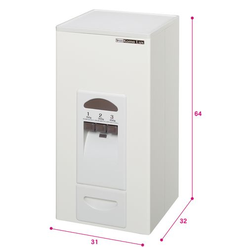 コメラックス RC-323W エムケー精工 米びつ 米収納量:23kg ホワイト