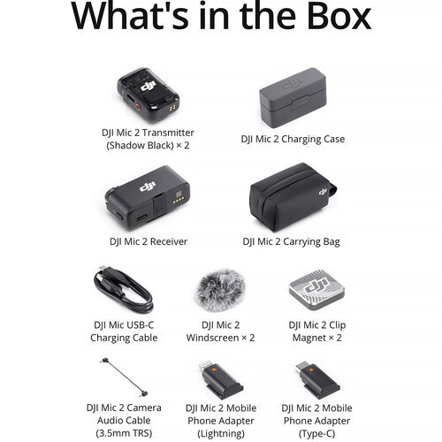 ✓ Shop DJI Mic 2 Wireless Microphone System/Recorder | USA