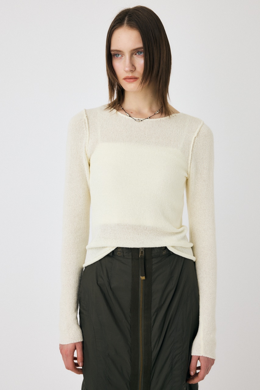 MOUSSY | LOOSE KNIT ロングスリーブTEE (ニット ) |SHEL'TTER WEBSTORE