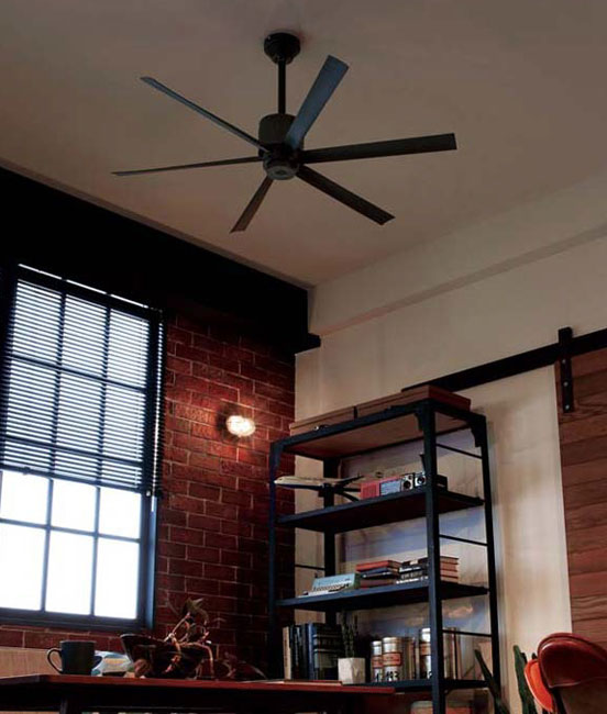 大風量 傾斜対応 軽量 オーデリック製シーリングファン【OLC1273