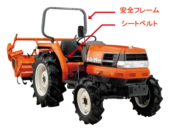 トラクタ用後付け安全フレーム・シートベルトの復刻販売終了に関する