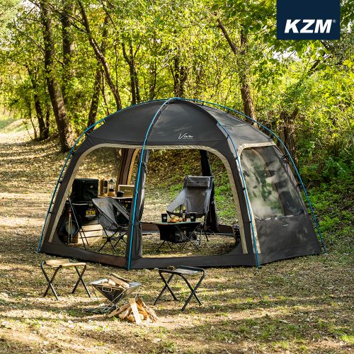 KZM VIVA DOME SHELTER カズミ ビバドームシェルター 新幕！ビバドームシェルタープライム ブラックを開封レビュー！KZM