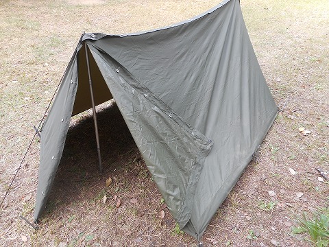 オーストリア軍 ライトパップテントシート2枚組 （訳アリ品） ハテナ堂