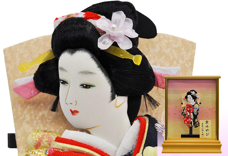 羽子板ケース入り飾りセット【P6401】インターネット店だけ☆限定販売