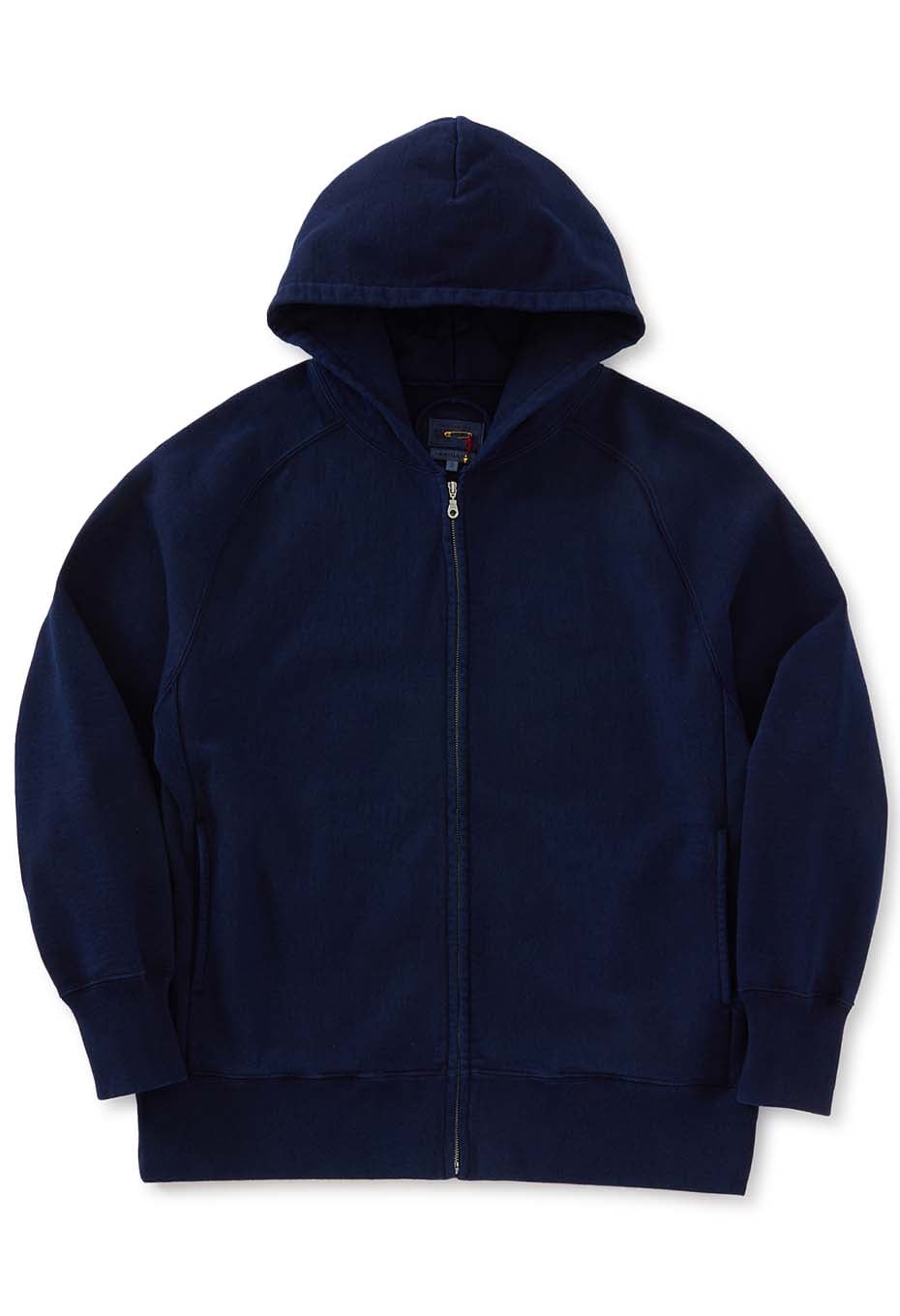 Organic Urake Tezome Sweat Zip sweat fabric Unisex | BLUE BLUE