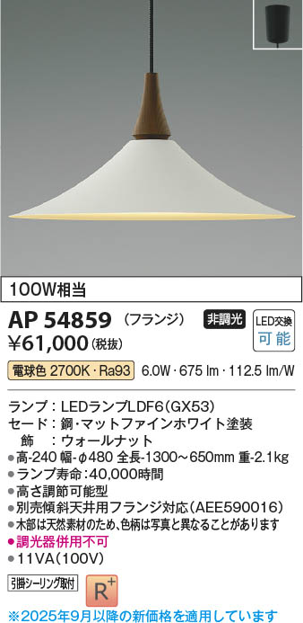 Koizumi コイズミ照明 LEDペンダント AP54859 | 商品紹介 | 照明器具の