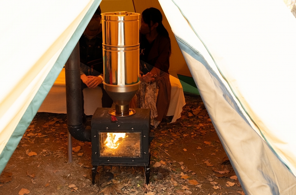 アウトドアペレットストーブ 商品詳細│薪ストーブの新保製作所