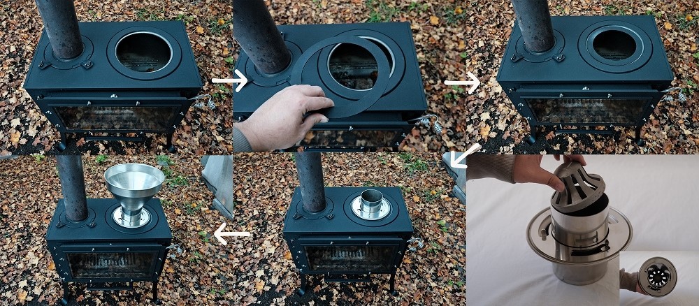 アウトドアペレットストーブ 商品詳細│薪ストーブの新保製作所