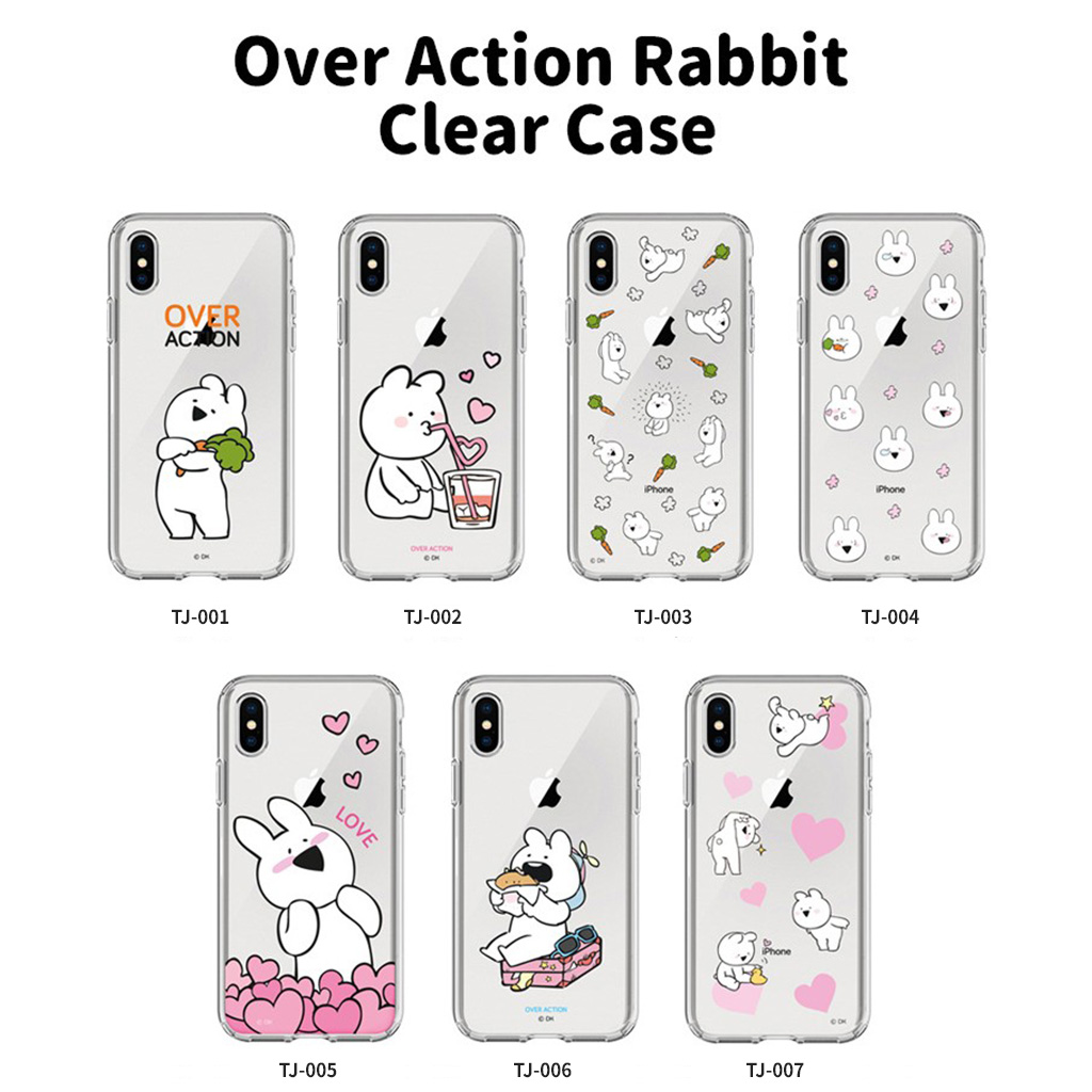 DK iPhone SE (第3世代) ケース カバー DK すこぶる動くウサギ クリア