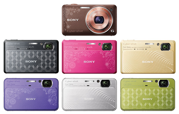 サイバーショット”DSC-WX5、TX9、T99の本体に美しく個性的な装飾が
