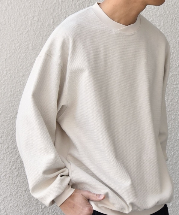 SHIPS any:〈洗濯機可能〉フクレ ジャガード ダンボール レイヤード