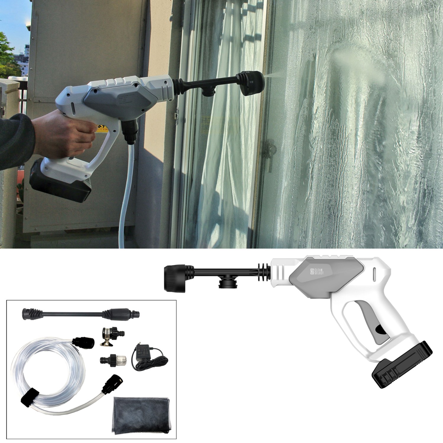 軽量＆コンパクト 蛇口からでも 溜め水からでも使える！ コードレス