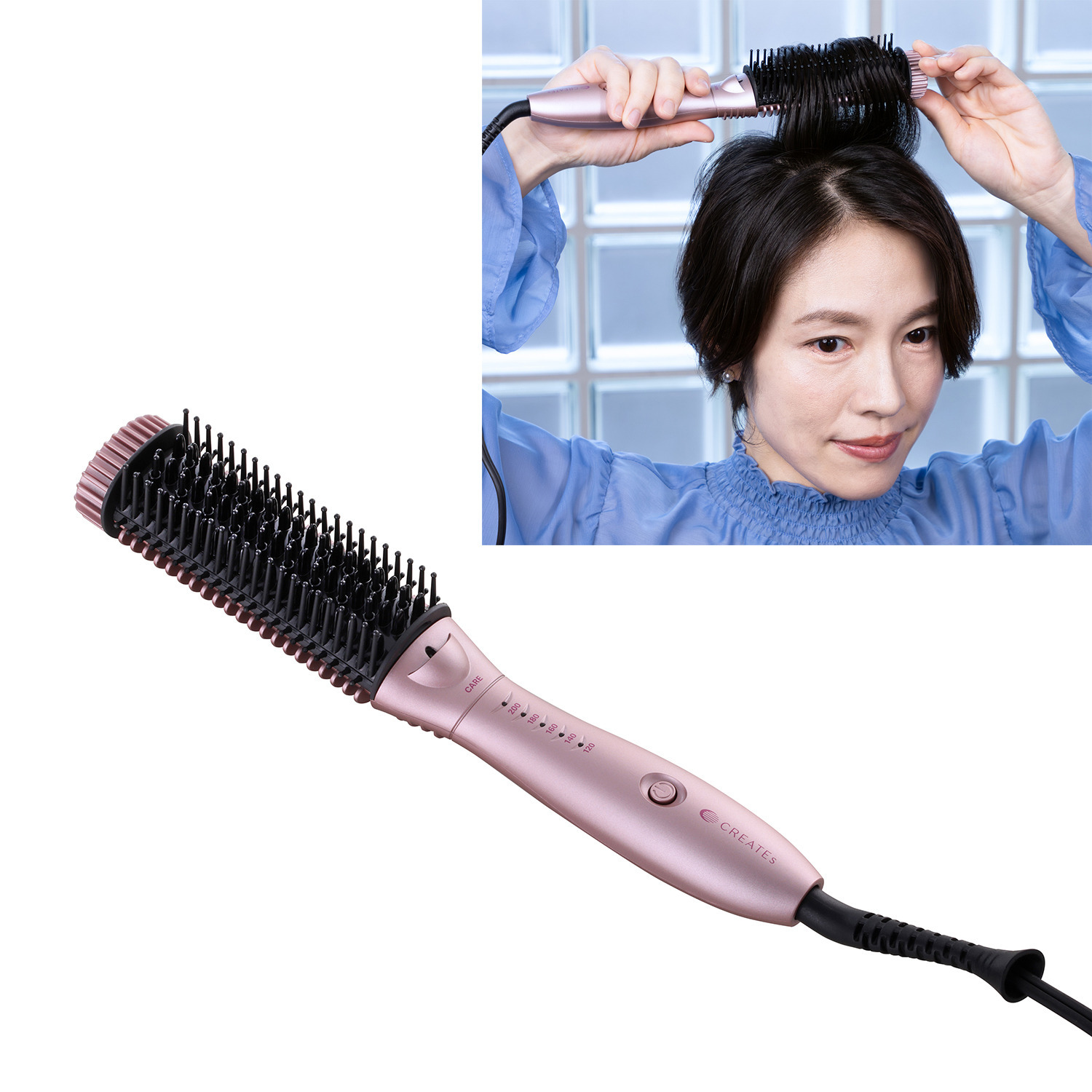 クレイツ 80℃のケアモード搭載！ 幅広い温度設定ができて ブラシ感覚