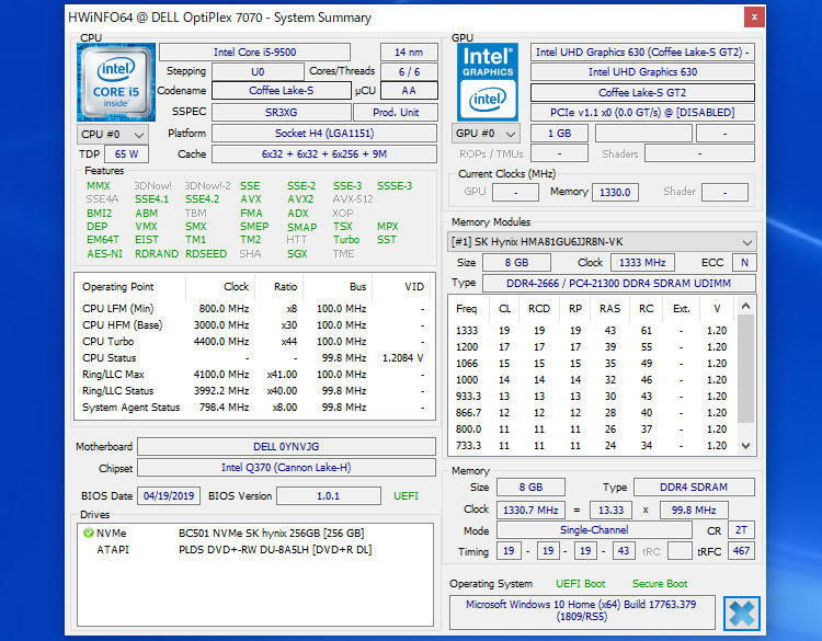 Core i5-9500搭載！Optiplex 7070 スモール・フォーム・ファクターの