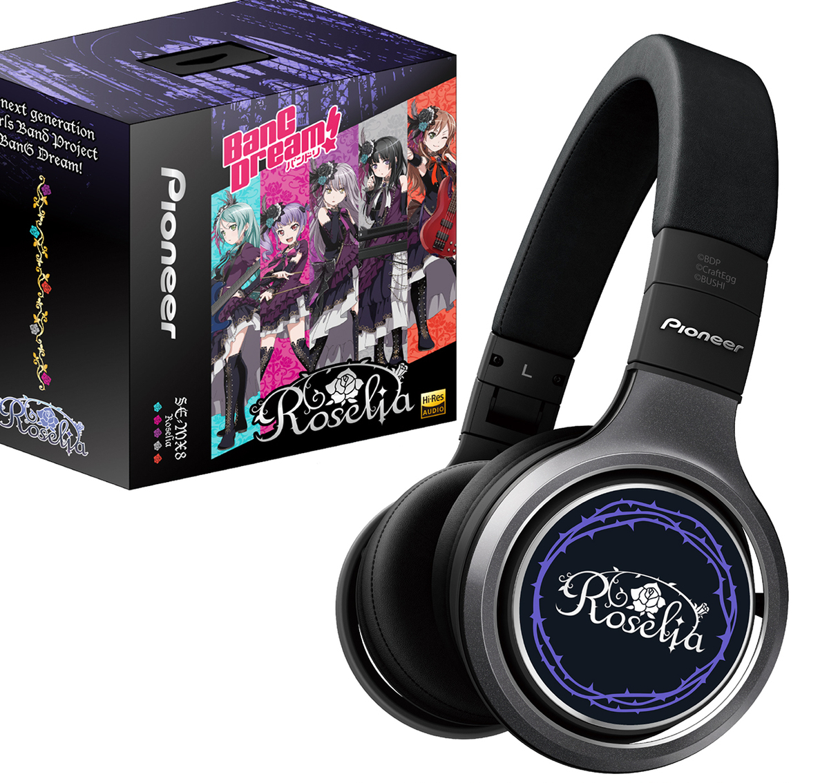 パイオニア、“バンドリ！”生まれのユニット「Roselia」とコラボ。薔薇