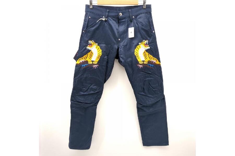 G-STAR RAW 5622 3D tapered coj パンツ ネイビー W31 虎刺繍 未使用