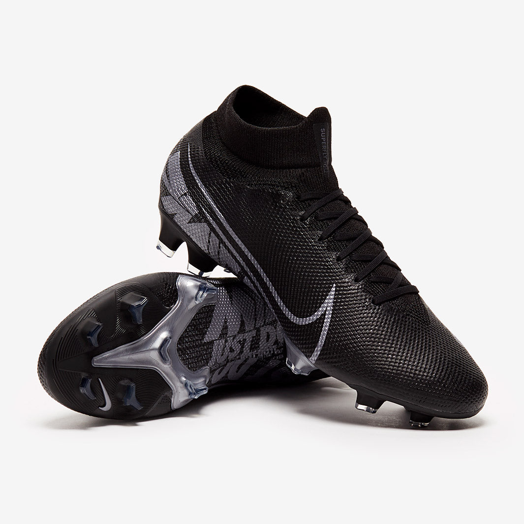 Nike Mercurial Superfly VII Pro FG - Black/Metallic Cool Grey