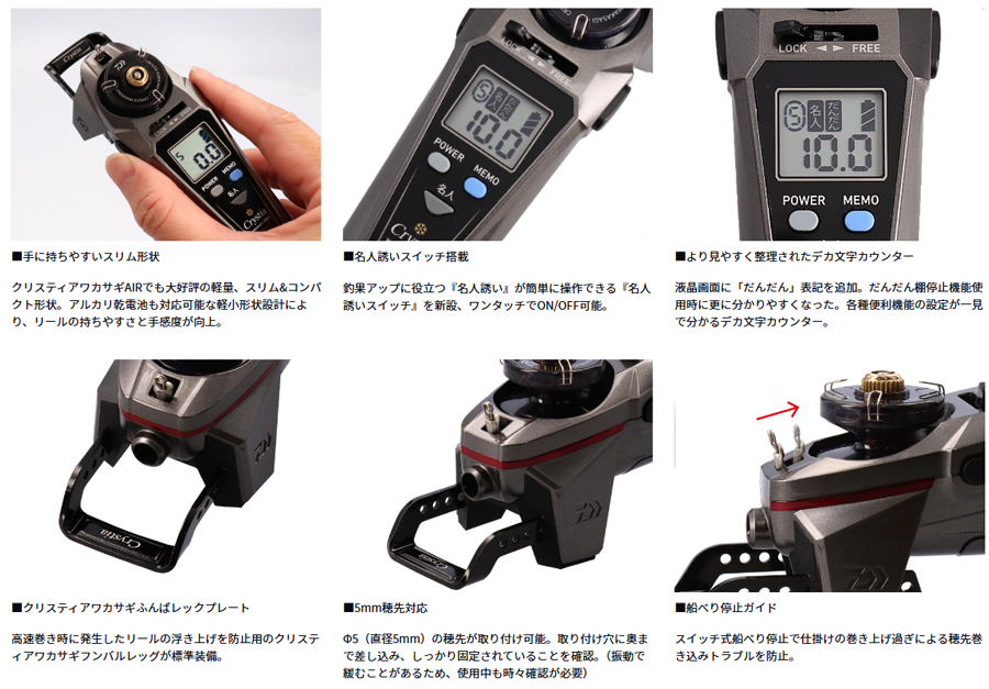 ワカサギ/ワカサギ釣り/リール/クリスティア ワカサギ CRS+