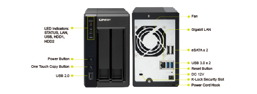 TS-219P II | Hardware Specs | QNAP