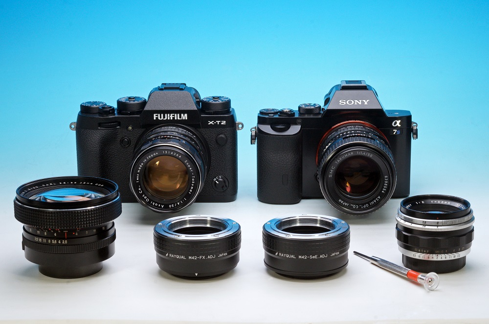 M42レンズ用マウントアダプター アジャスト機能付き