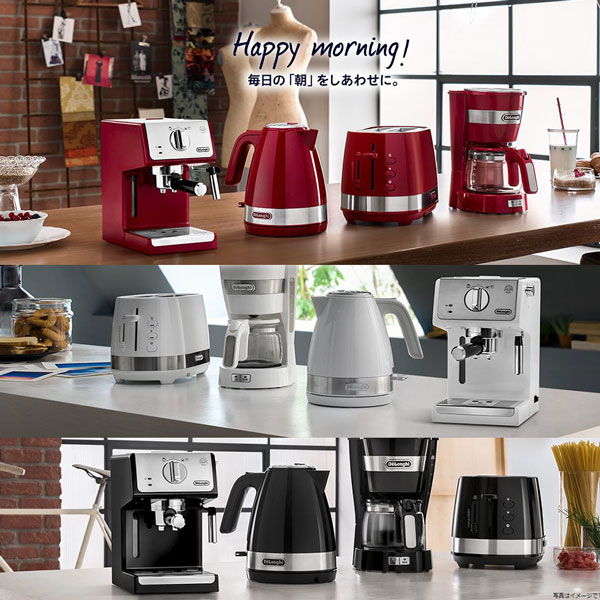 デロンギ アクティブ エスプレッソ カプチーノメーカー レッド