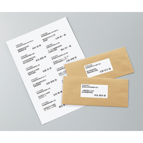 たのめーる】コクヨ カラーレーザー&インクジェット用 紙ラベル A4 12