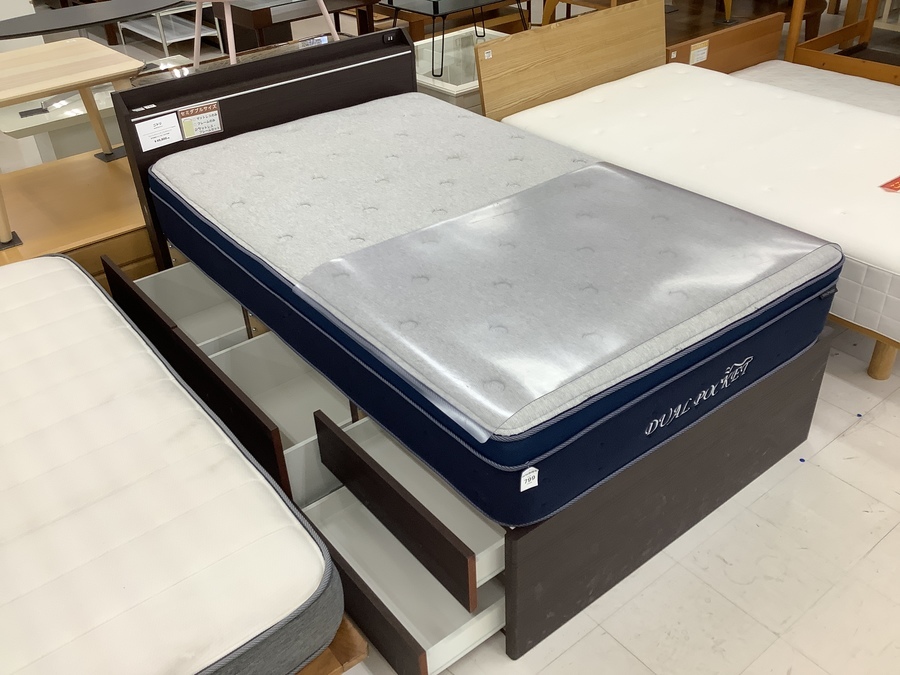 ニトリ セミダブルマットレス デュアルポケット シルキーベッド新生活