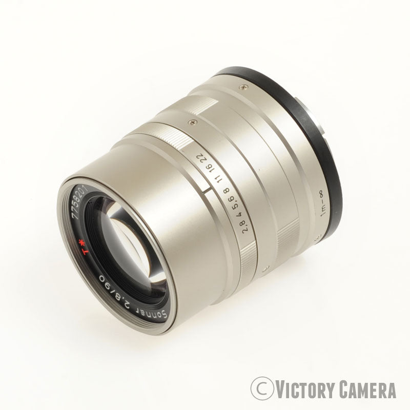 Contax 90mm f2.8 Zeiss Sonnar T* Prime Lens for G1, G2 w/ Shade [EXC+]