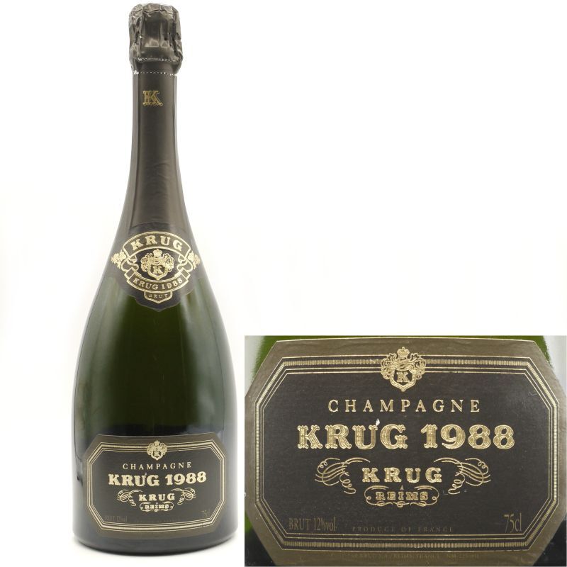 シャンパン 1988 クリュッグ ヴィンテージ 750ml ［プライベートセラー