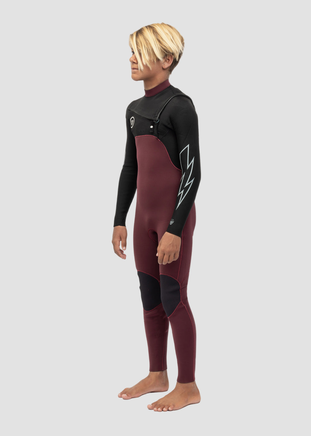7 Seas Boys 3/2mm Bolt Chest Zip Wetsuit | Vissla Kids Fullsuit