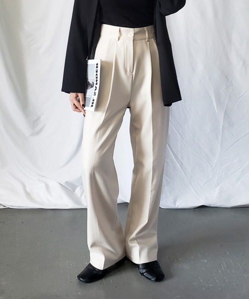 me+em select（ミームセレクト） スラックス パンツ 「 選べる17色