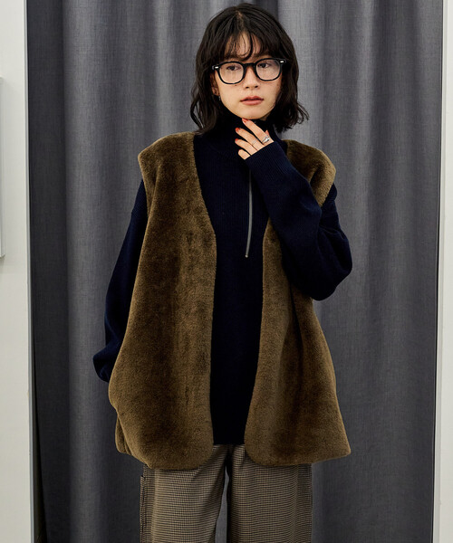 FREAK'S STORE（フリークスストア） ベスト ジレ ファーベスト