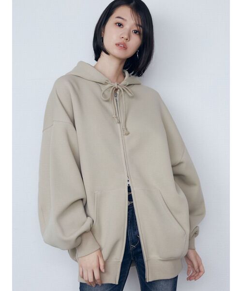 EMODA（エモダ） パーカー オーバージップフーディー レディース