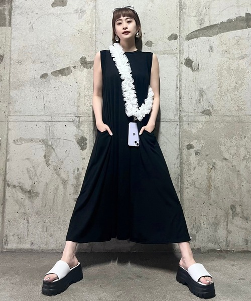 Narcissus（ナルシス） ワンピース ノースリーブロングワンピース