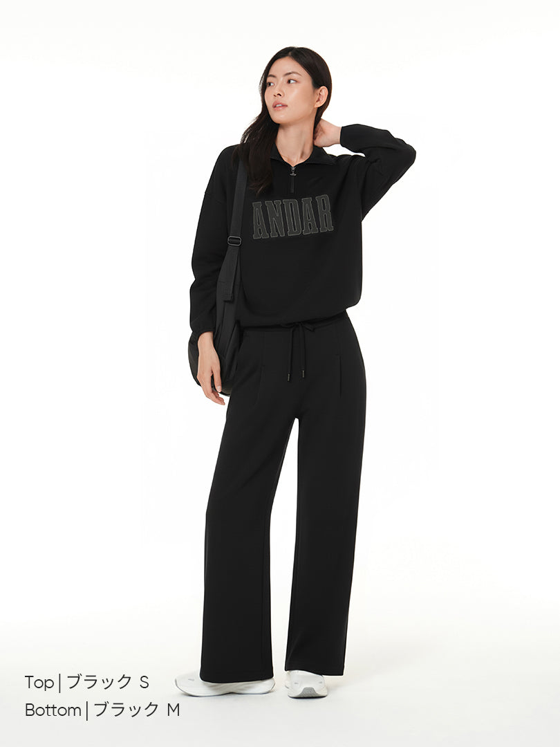 Mildmooth フリース ワイドパンツ | andar JAPAN