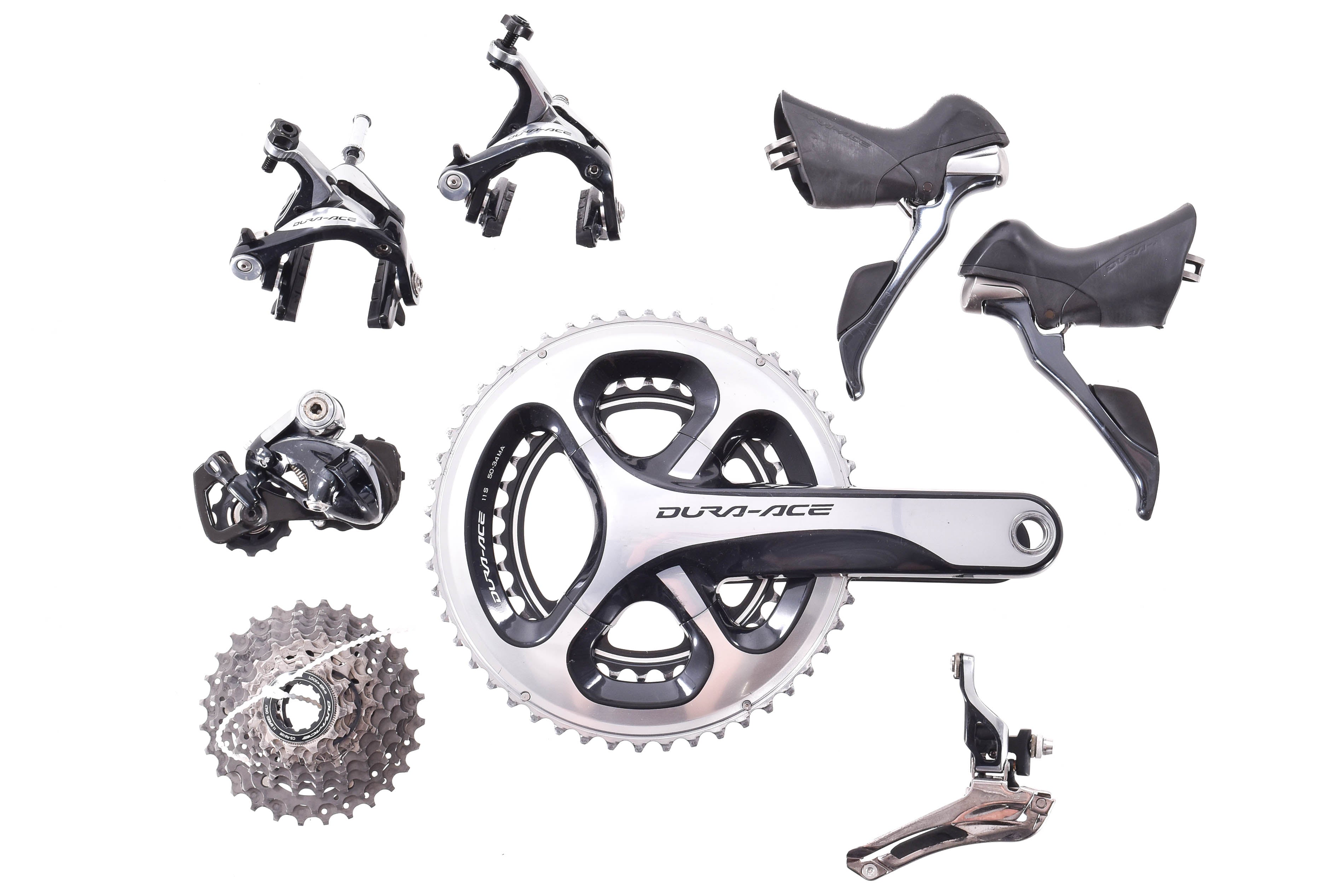 USED Shimano Dura-Ace 9000 Mechanical Rim Brake Road Groupset 2x11 175